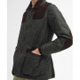 Sportief TO KI TO x Barbour geolied gewatteerd jack
