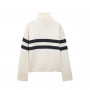 Pull Marinière Col V Femme Aigle