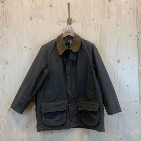 Veste Huilée Moorland Barbour - XL - Vert Olive - Seconde Main