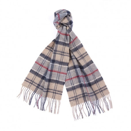 Barbour sjaal van ruitjeswol en kasjmier