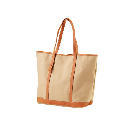 Sac Cabas en cuir et toile Alexandre Mareuil