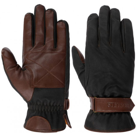 Leren en Katoenen Handschoenen Stetson