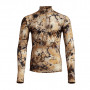 Zweettechniek demi-zip Core Merino 220 Sitka