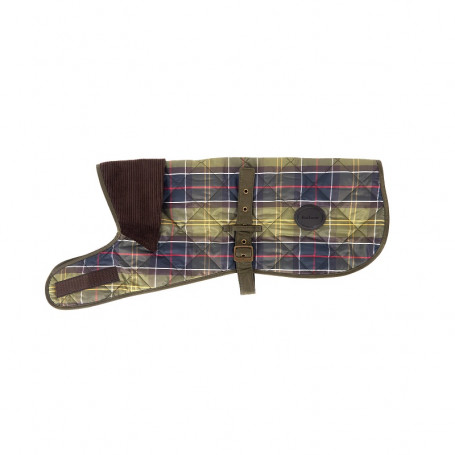 Barbour Tartan gewatteerde hondenjas